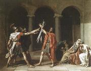 Jacques-Louis  David oath of the horatii Sweden oil painting artist